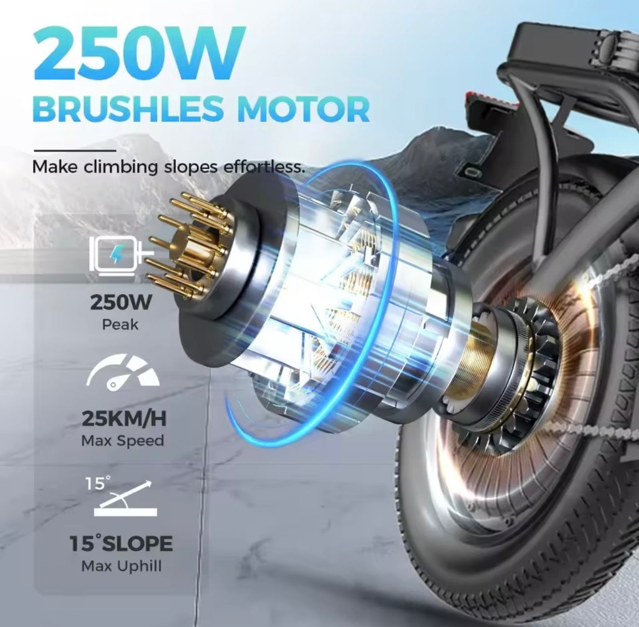 Brand New 250W Electric Bike • 48V 15Ah • 25 km/h • Throttle + Pedal Assist