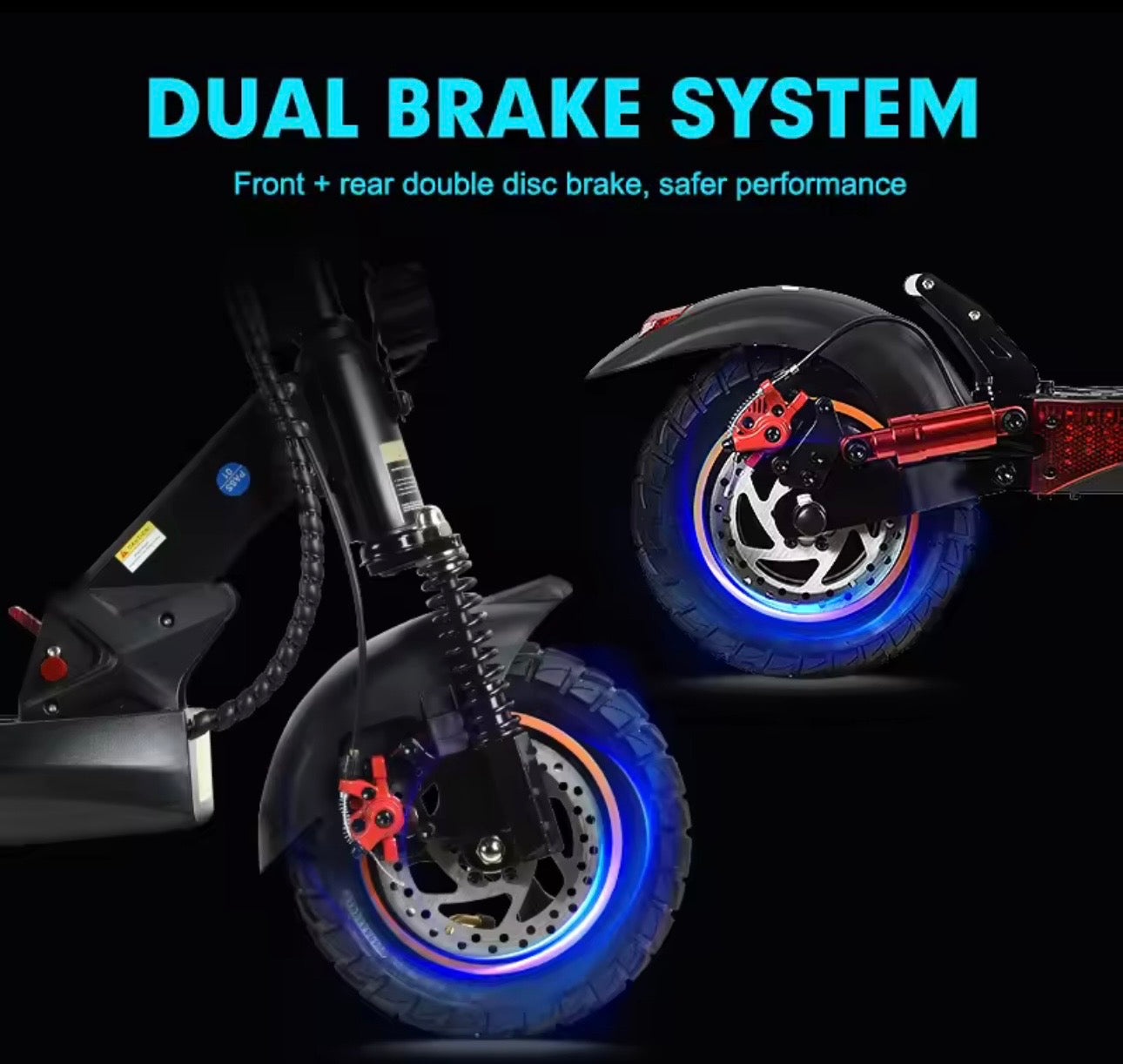 Brand New 800W Electric Scooter • 45 km/h • 48V 13Ah • 10" Off‑Road • Dual Brake