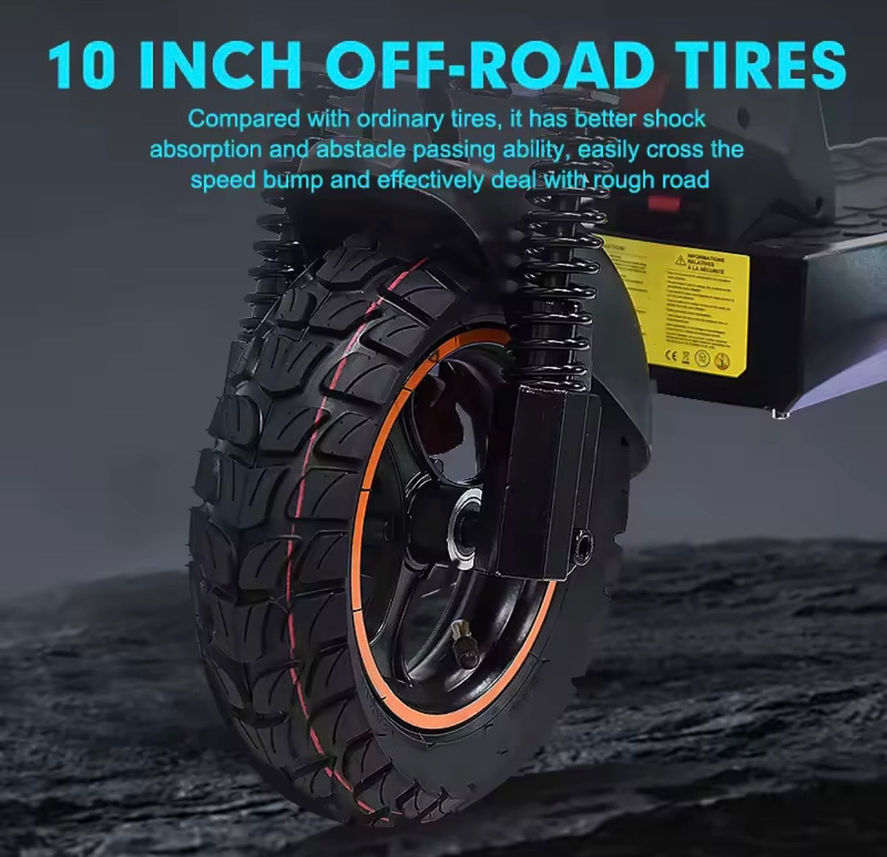 Brand New 800W Electric Scooter • 45 km/h • 48V 13Ah • 10" Off‑Road • Dual Brake